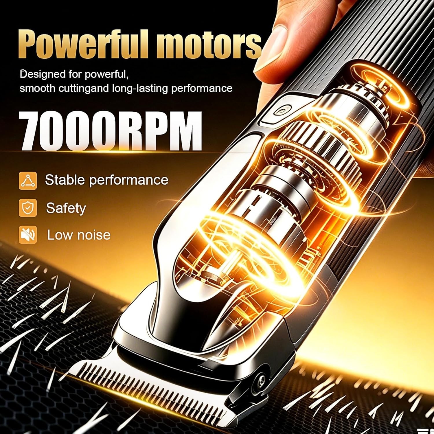 Full Beard Trimmer Set 6 in 1 Rechargable Grooming Kit Electric Beard Trimmer