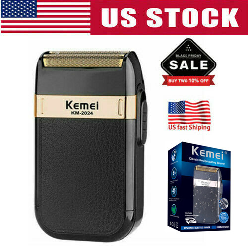 Men Electric Shaver Trimmer USB Razor Shaving Machine Twin Blade Rechargeable
