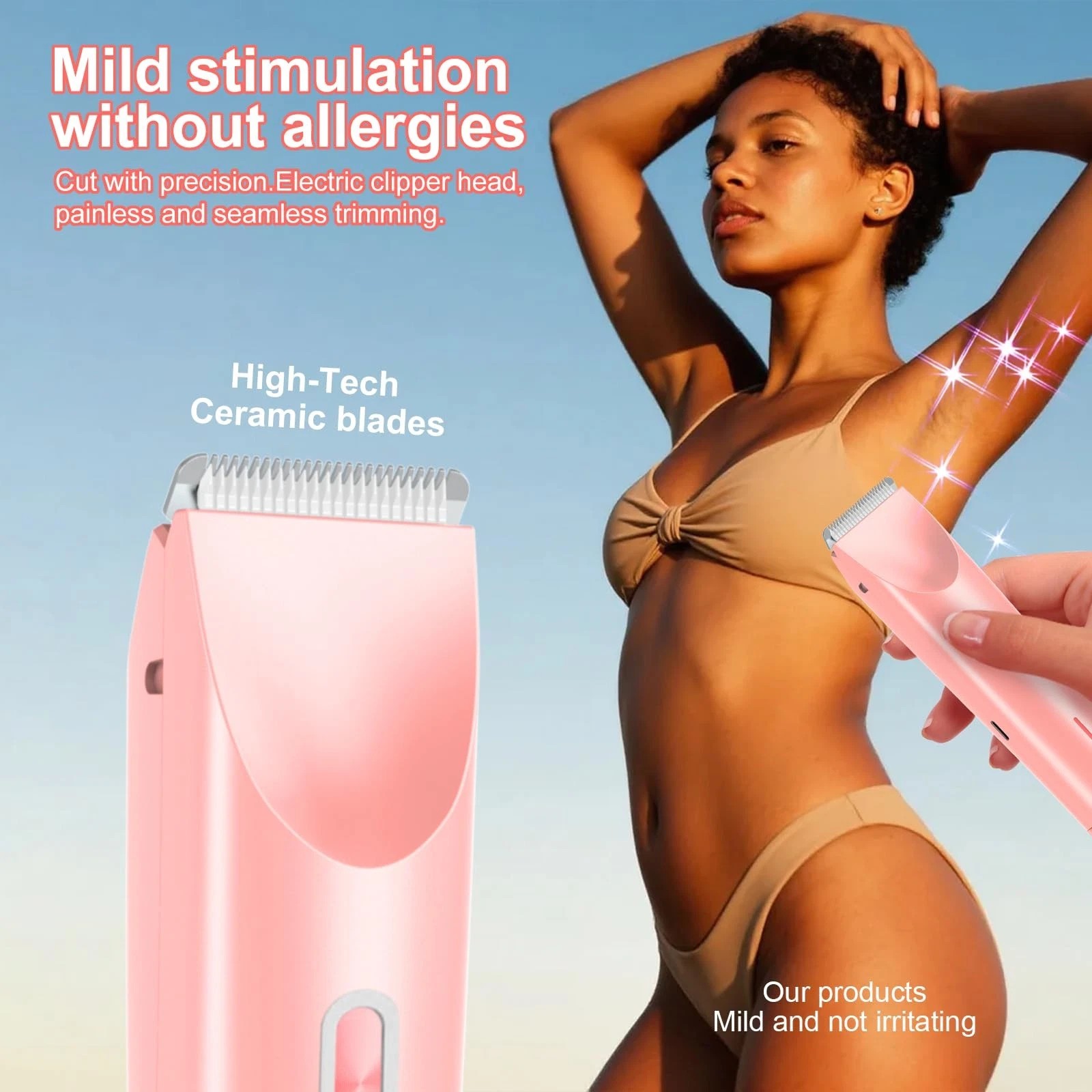 Women Bikini Shaver, 2 in 1 Dual Head Bikini Trimmer & Body Shave… Fast Ship