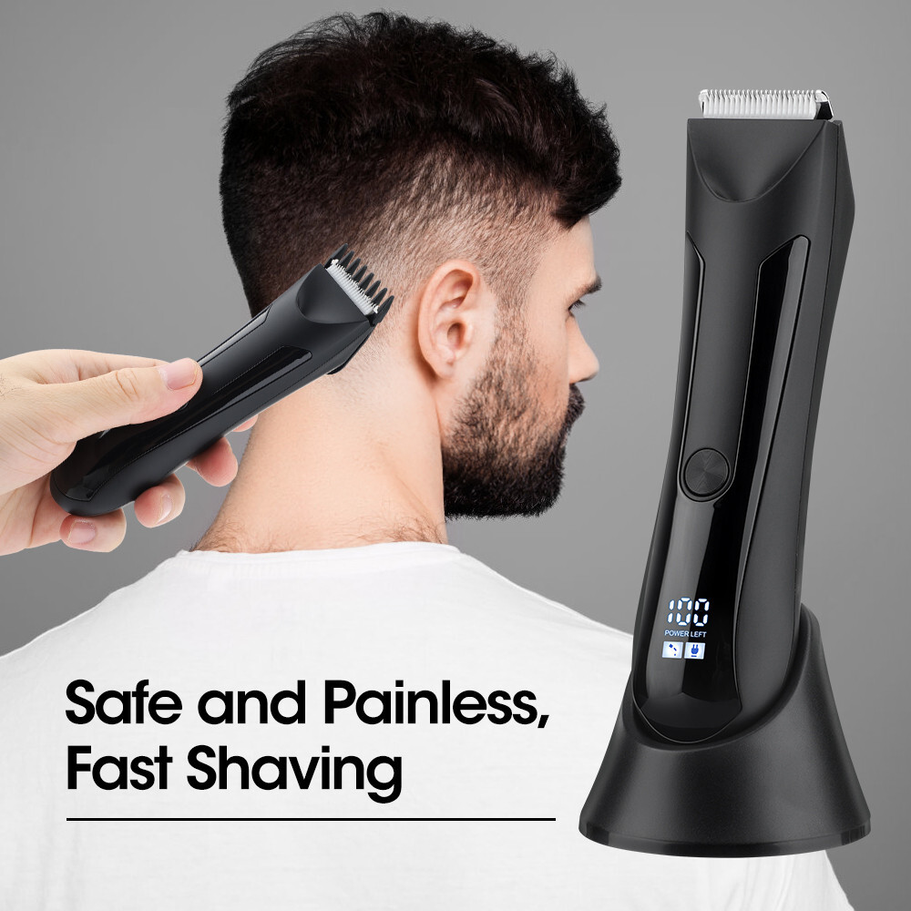 Manscape Groin Hair Trimmer for Men’s Electric Ball Trimmer Wet/Dry Body Shaver