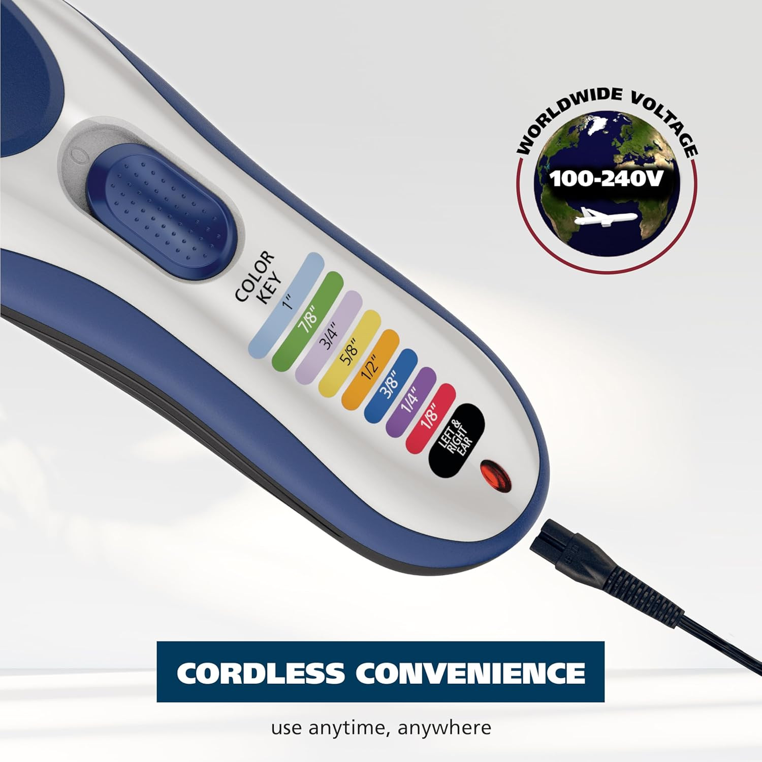 Color Pro Cordless Rechargeable Hair Clipper & Trimmer, Color Guards | Cordless