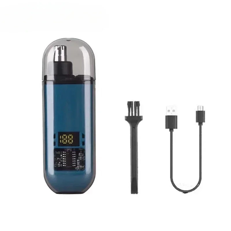 Men Nose Ear Hair Trimmer USB Type-C Rechargeable Fast Charge Portable Compact