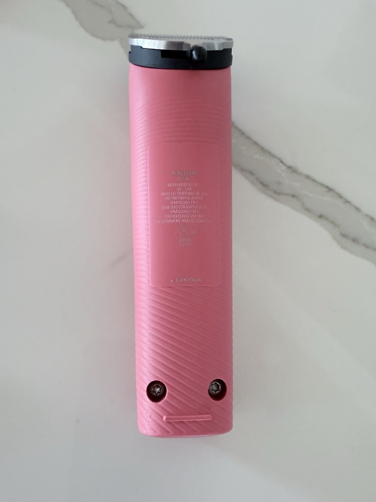 Andis ABQ-1 Cordless Rechargeable Hair Clipper Kit w/ Stand, Guards, Case