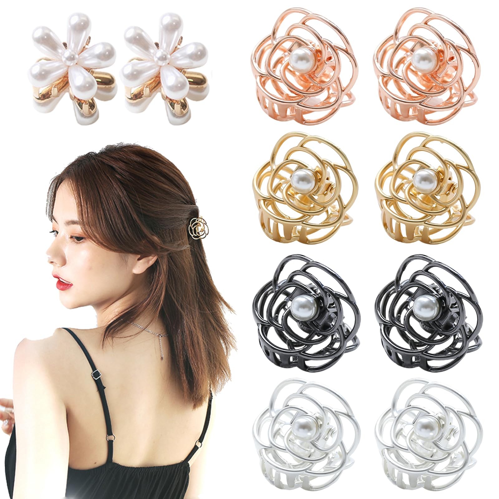 JINBUYAO 10pcs 1 Count (Pack of 10), white, gold, silver, rose black