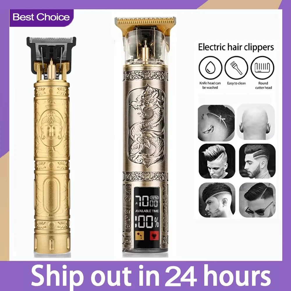 Professional Hair Clippers Trimmer Cutting Beard Cordless Barber Shaving Machine