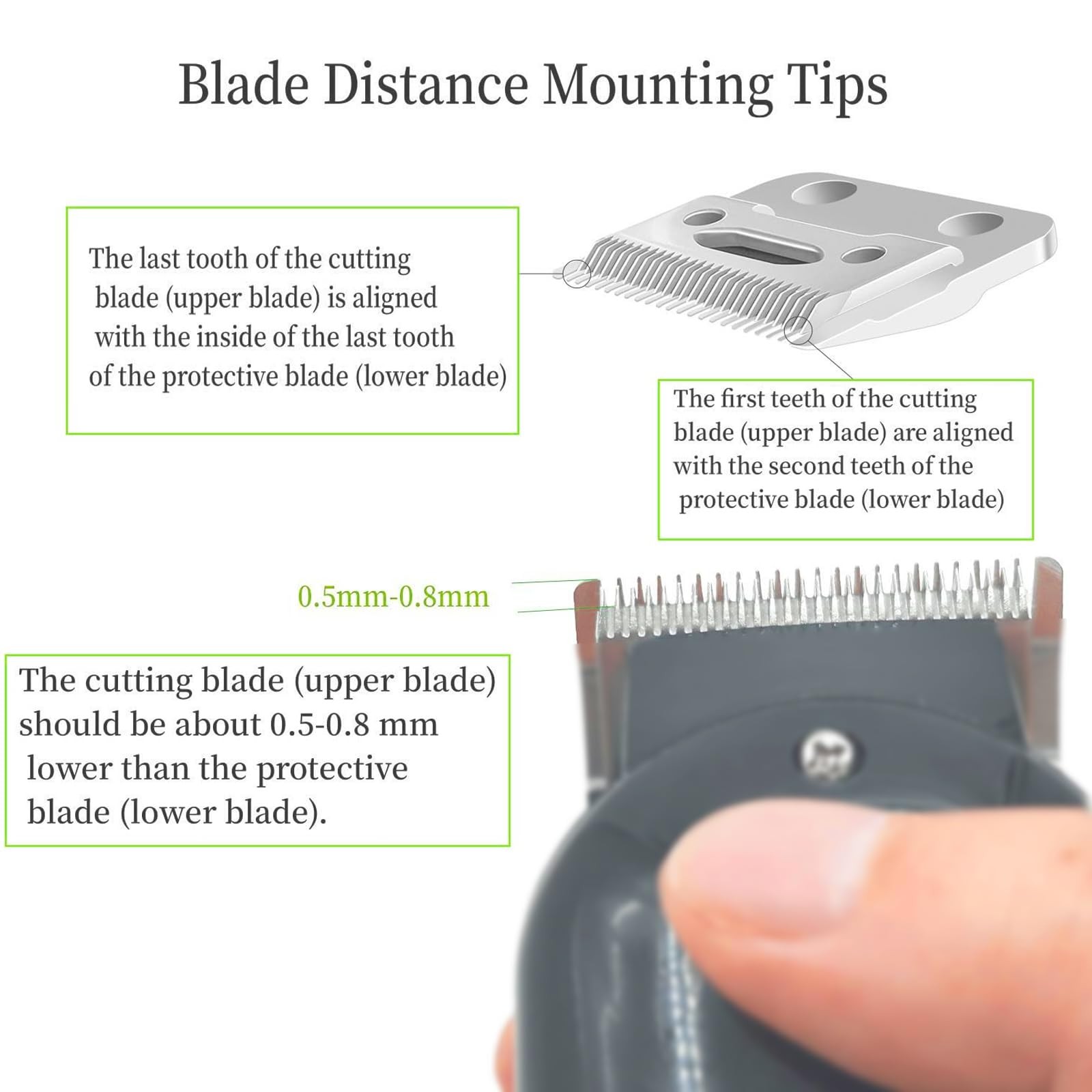 1 Pcs Blade for Wahl Clipper 2 Hole Replacement Blades