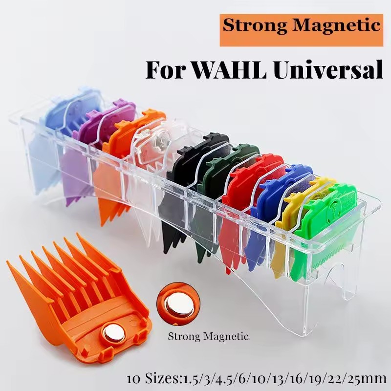 10 pc For WAHL Universal Colorful Strong Magnetic Clipper Guards ,comb