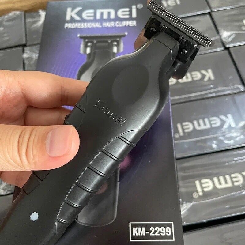 Kemei Electric Hair Clipper Barber Cordless Hair Trimmer 0mm Zero Gapped Carving