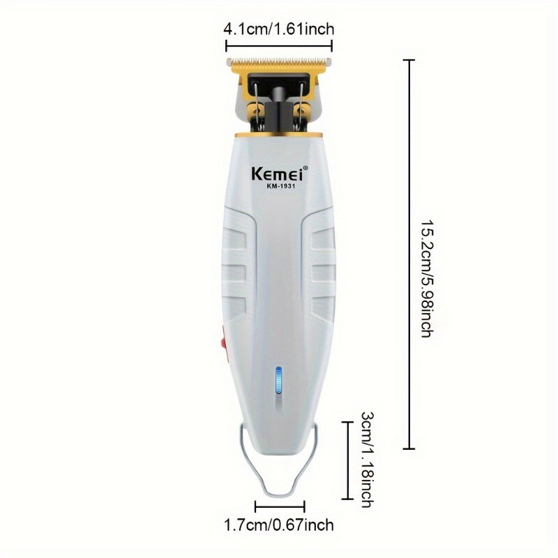 Kemei Professional Hair Clippers Cordless Trimmer Beard Cutting Machine Barber