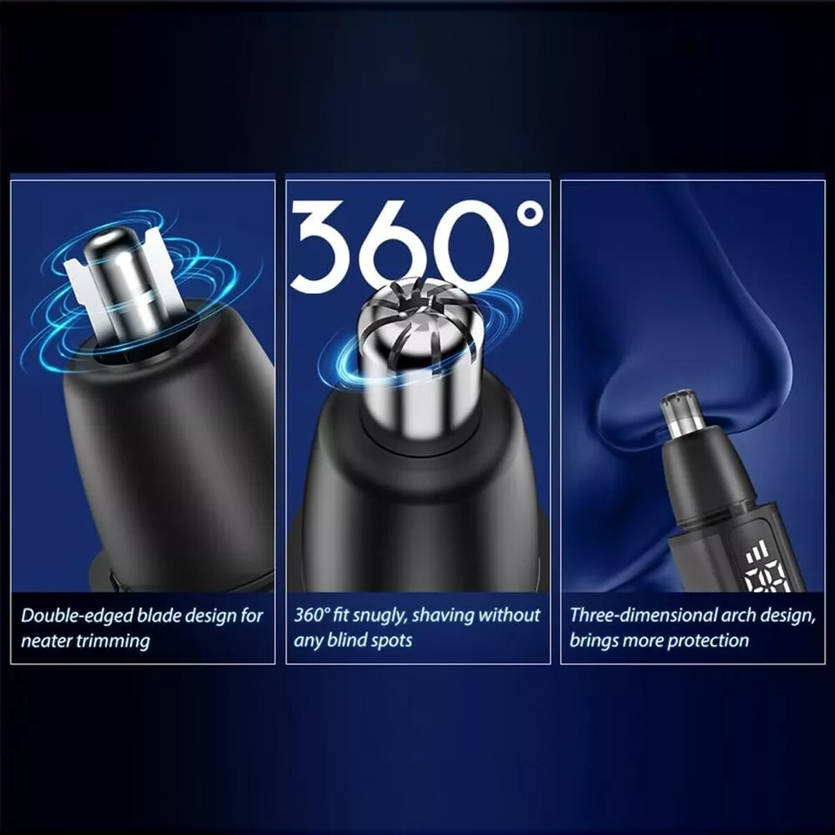 Nose Hair Trimmer for Men, 2024 Painless USB Rechargeable Nose Hair Trimmer