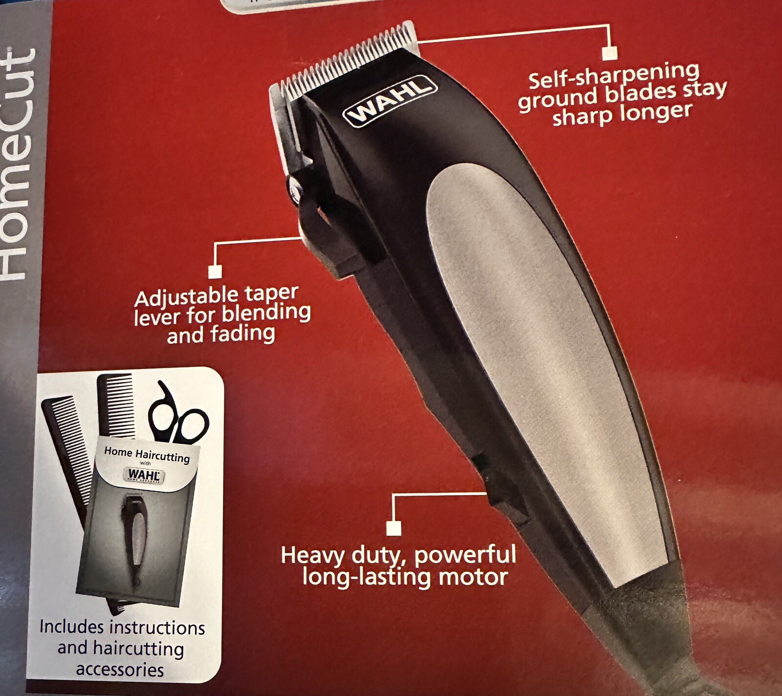 WAHL HOMECUT COMPLETE HAIRCUTTING KIT Scissors – Self Sharpening FAST SHIP NEW