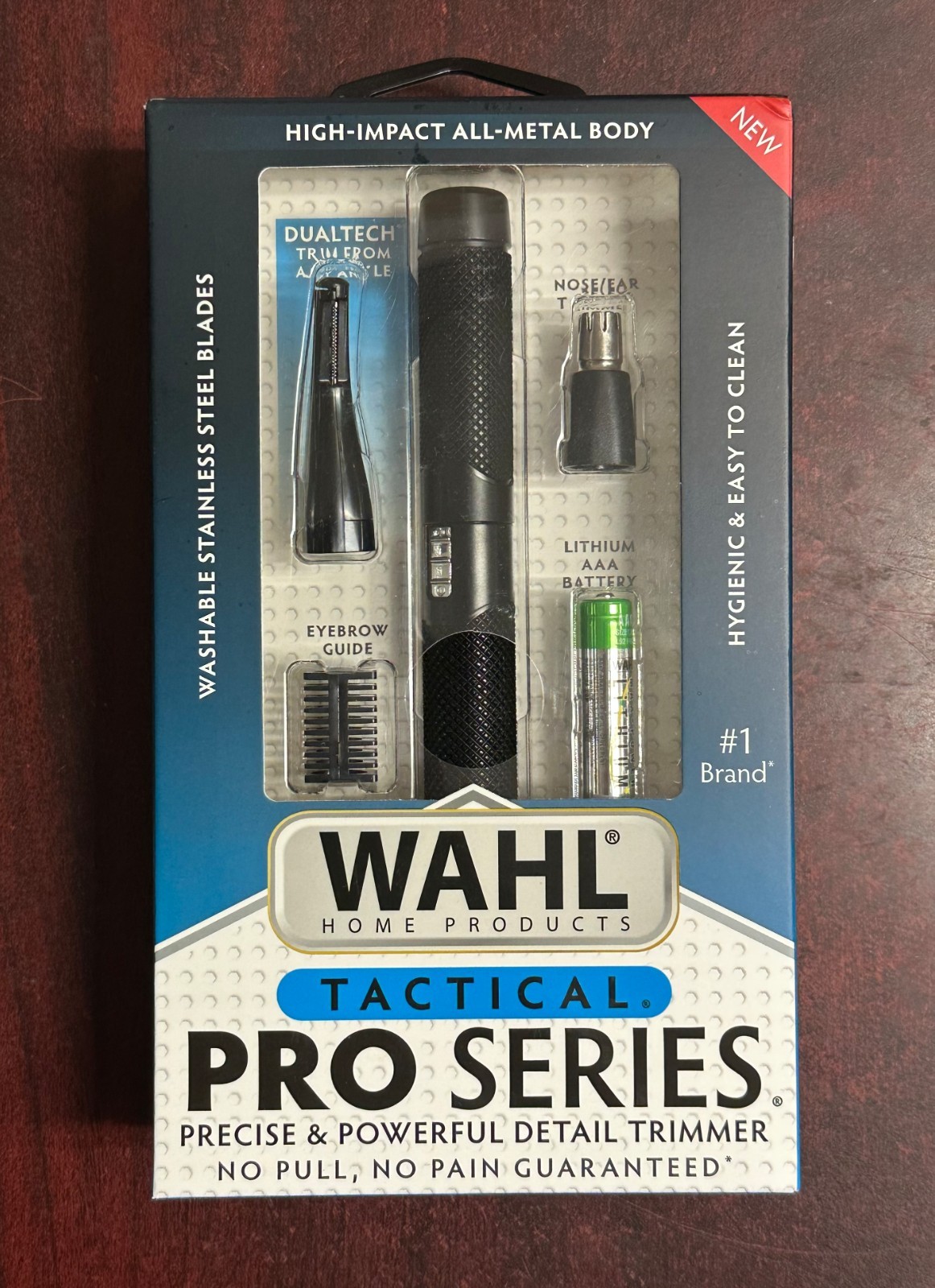 WAHL TACTICAL PRO Nose Ear LITHIUM Wet/Dry Steel Precision Detailer & Trimmer