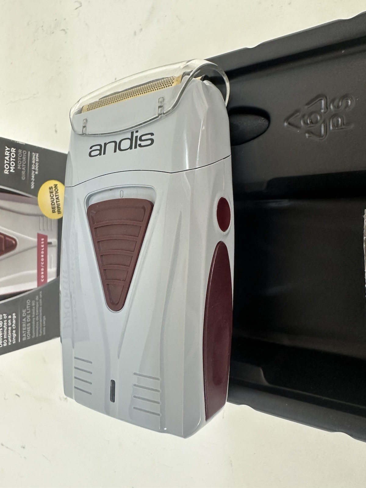 Andis ProFoil Lithium Titanium Foil Shaver Gray 17150 No Charger