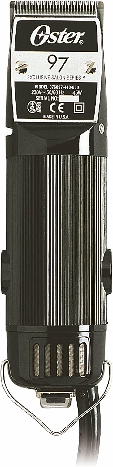 Oster Heavy Duty Professional 97-44 220 Volt Hair Clipper – 220-240 Volt
