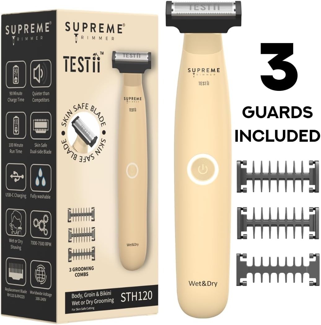 Supreme Trimmer Testii Body Groin Bikini Trimmer | STH120 – Factory Recertified