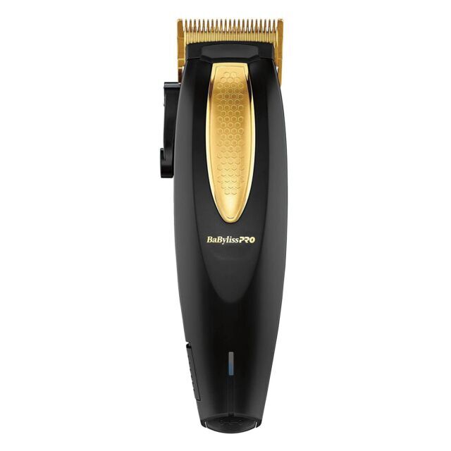 BaByliss PRO LithiumFX+ Cordless Lithium Ergonomic Black & Gold Clipper FX673