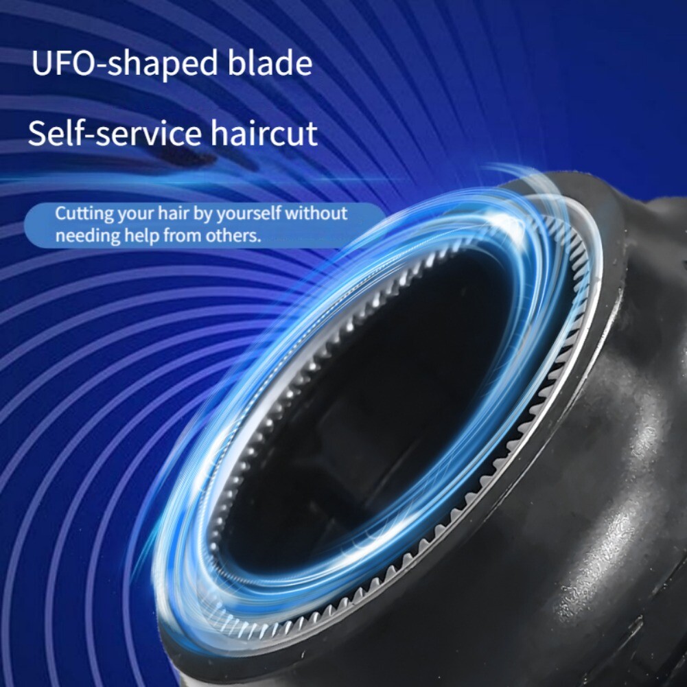 Cordless Circular Hair Clipper with LED Display Automatic Circular Hair Trimmer