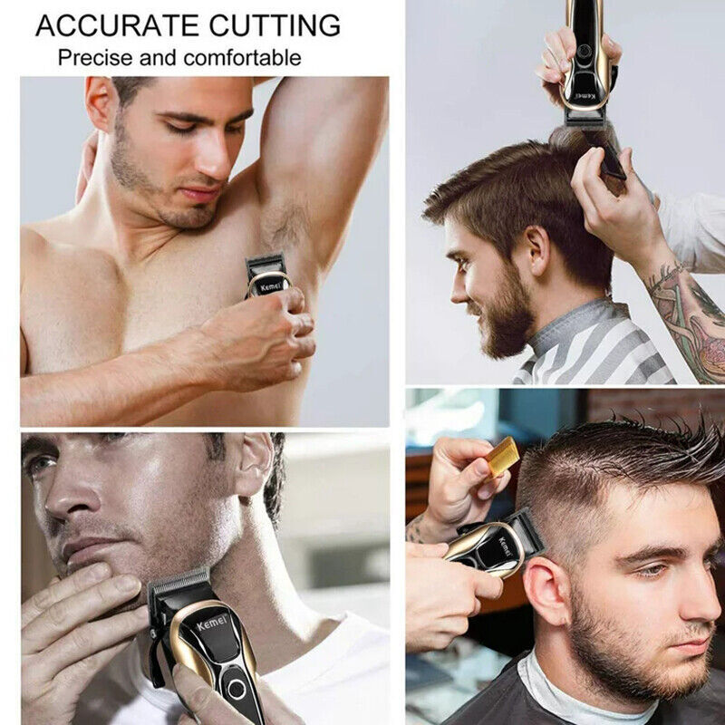 Kemei Professional Hair Clippers Cordless Trimmer Beard Cutting Machine Barber