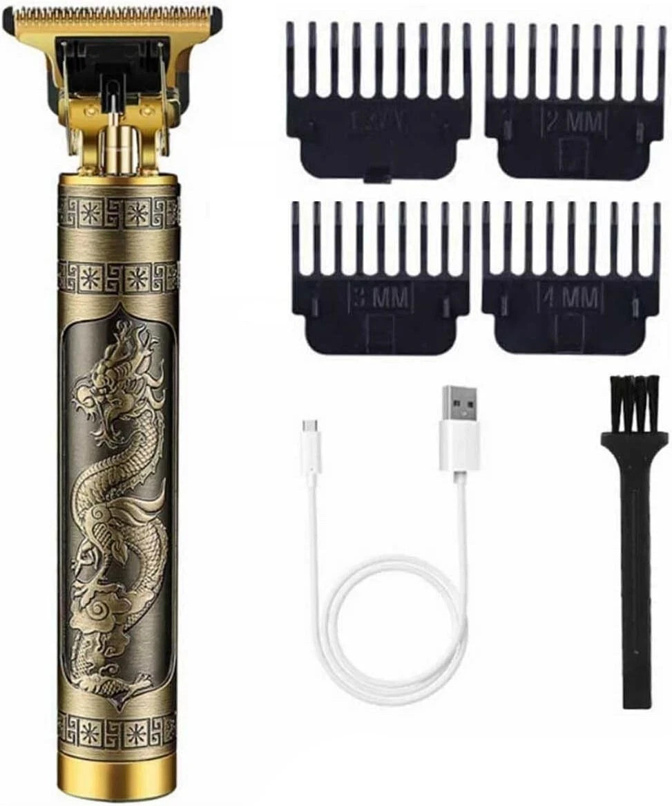 Professional Vintage T9 Cordless Hair Clipper & Beard Trimmer Electric Razor