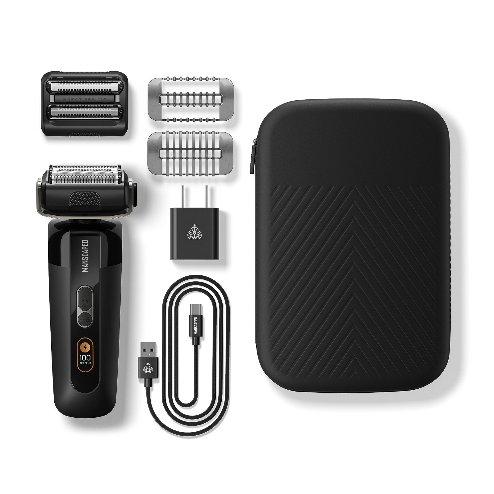 MANSCAPED® The Chairman™ PRO Men’s Foil Face Shaver – Two Interchangeable Blades