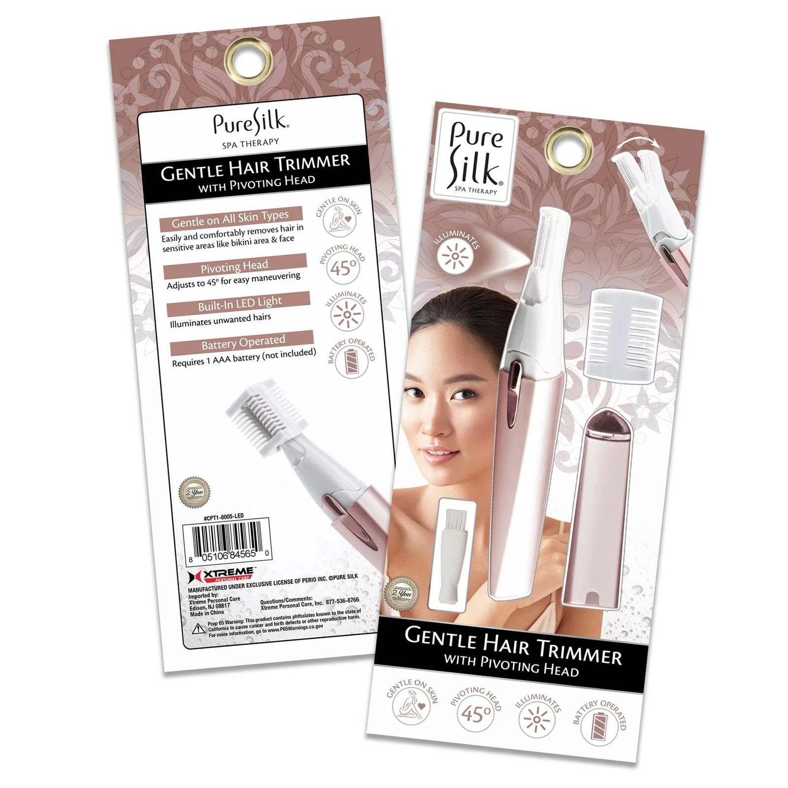 Pure Silk Hair Trimmer for Woman, Pivoting Head Adjustable Hair Trimmer