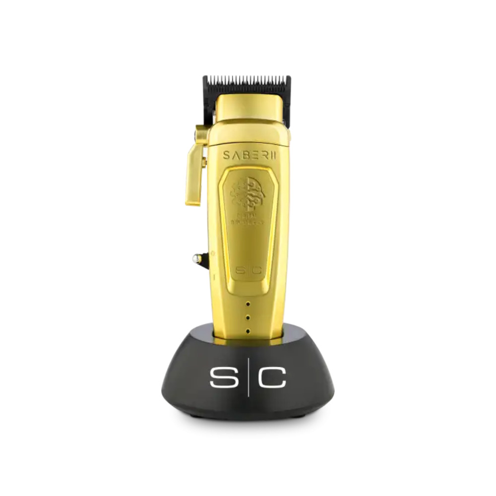 StyleCraft Saber ⅠⅠ Cordless Clipper w/Digital Brushless Motor Gold | SC617M