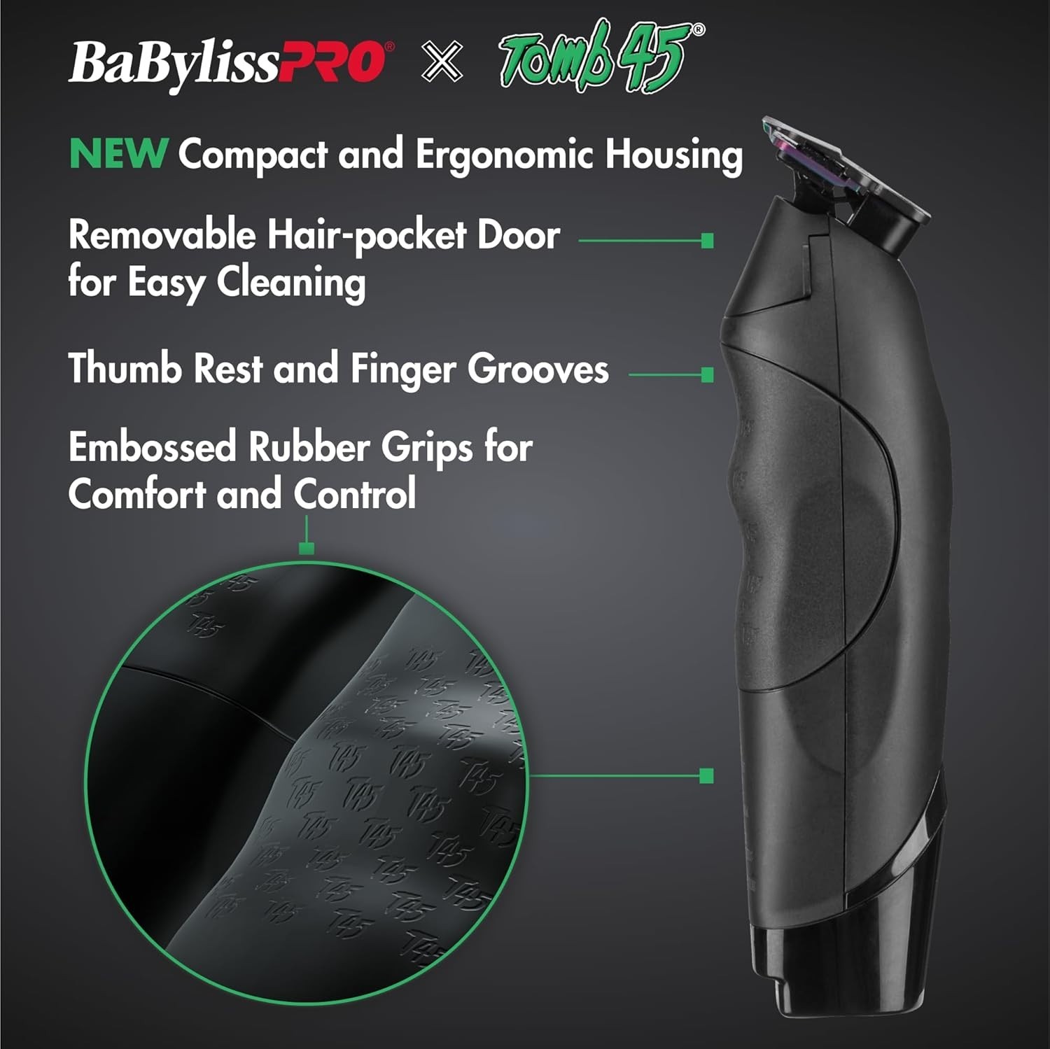 Babyliss Pro TOMB 45 Wirelss Charging Lithium-Ion Zero Gap Trimmer FXT45T