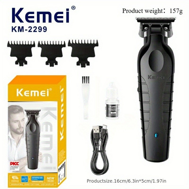 Kemei Professional Hair Clippers Cordless Trimmer Beard Cutting Machine Barber