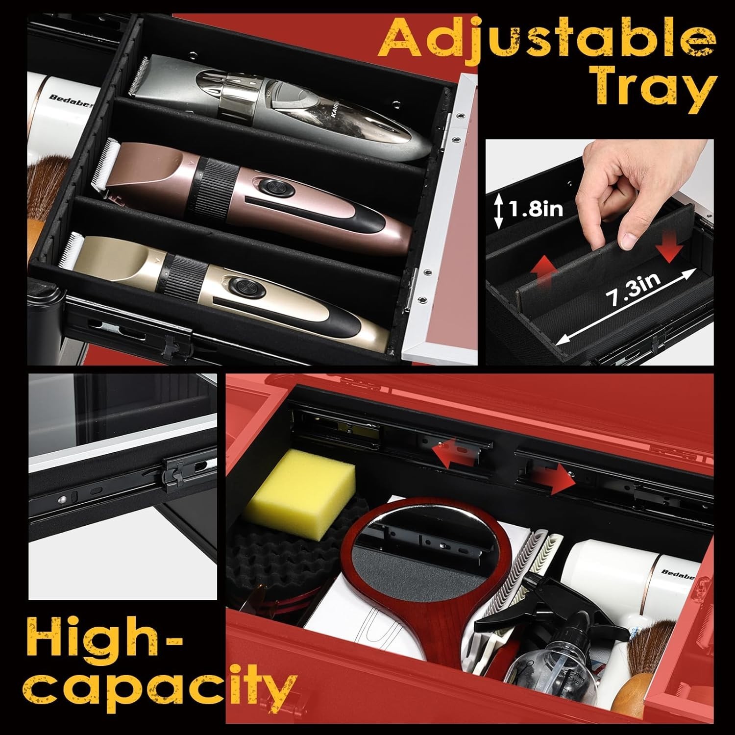 Profesional Barber Briefcase Organizer`/