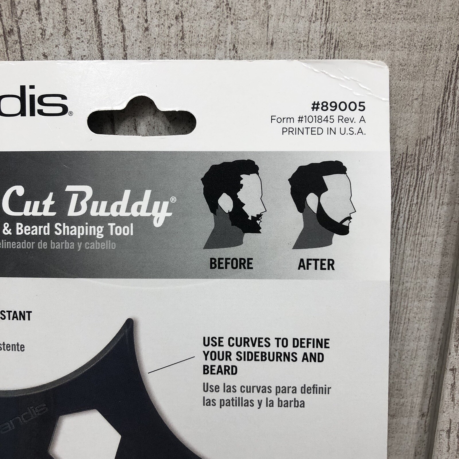 Lot Of 2) Andis #89005 The Cut Buddy Hair Beard Shaping Tool Beards & Hairlines