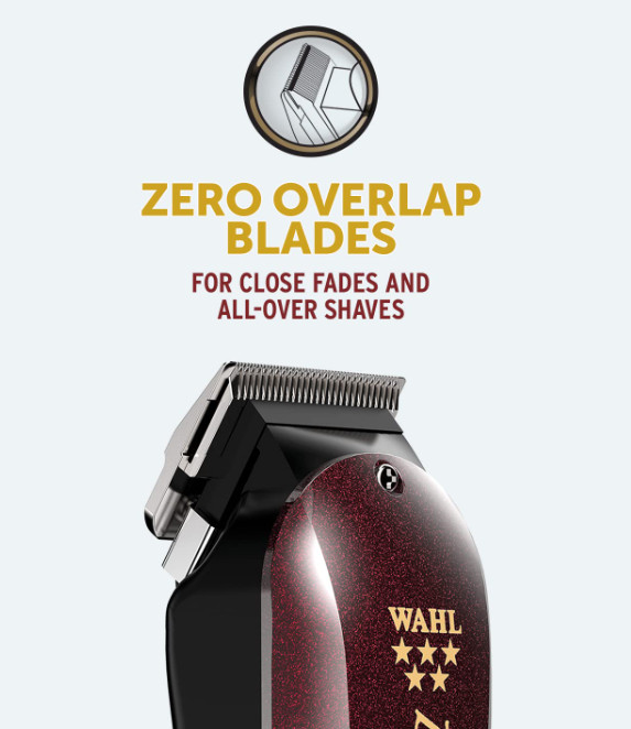 Wahl Professional 5-Star Balding Clipper V5000+ BURGUNDY 8110-830