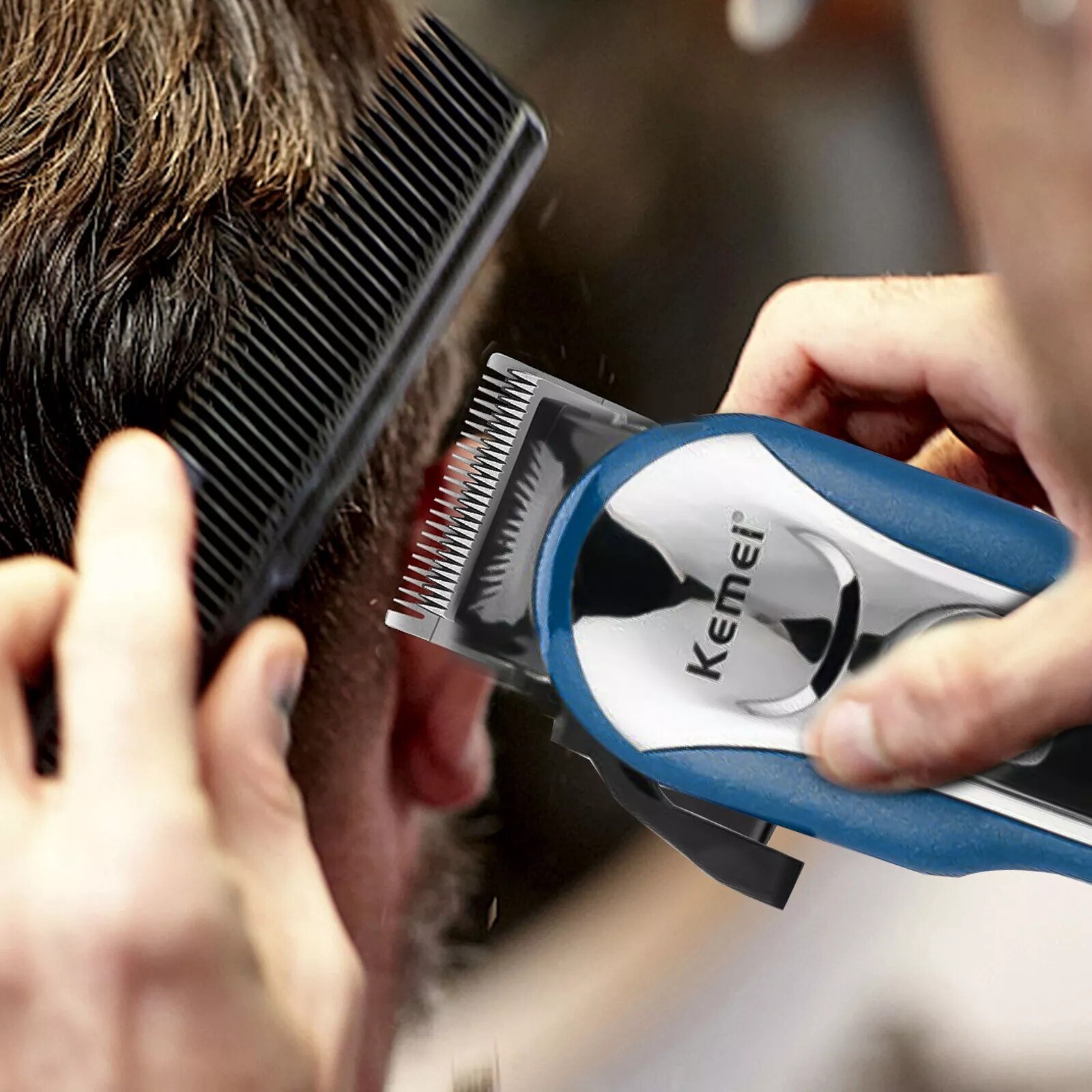 Kemei Professional Electric Hair Clipper Cordless Trimmer Hair Cutting Shaver US