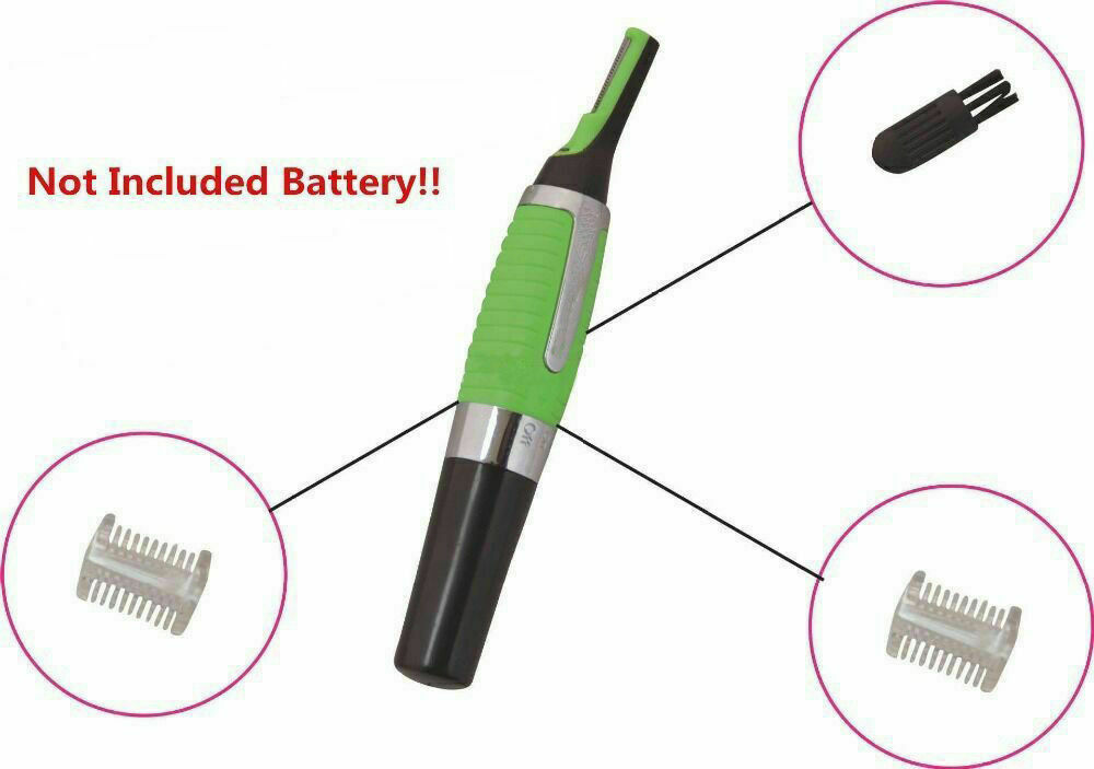 Hot Men Nose Ear Face Neck Eyebrow Hair Mustache Beard Trimmer Shaver Clipper US
