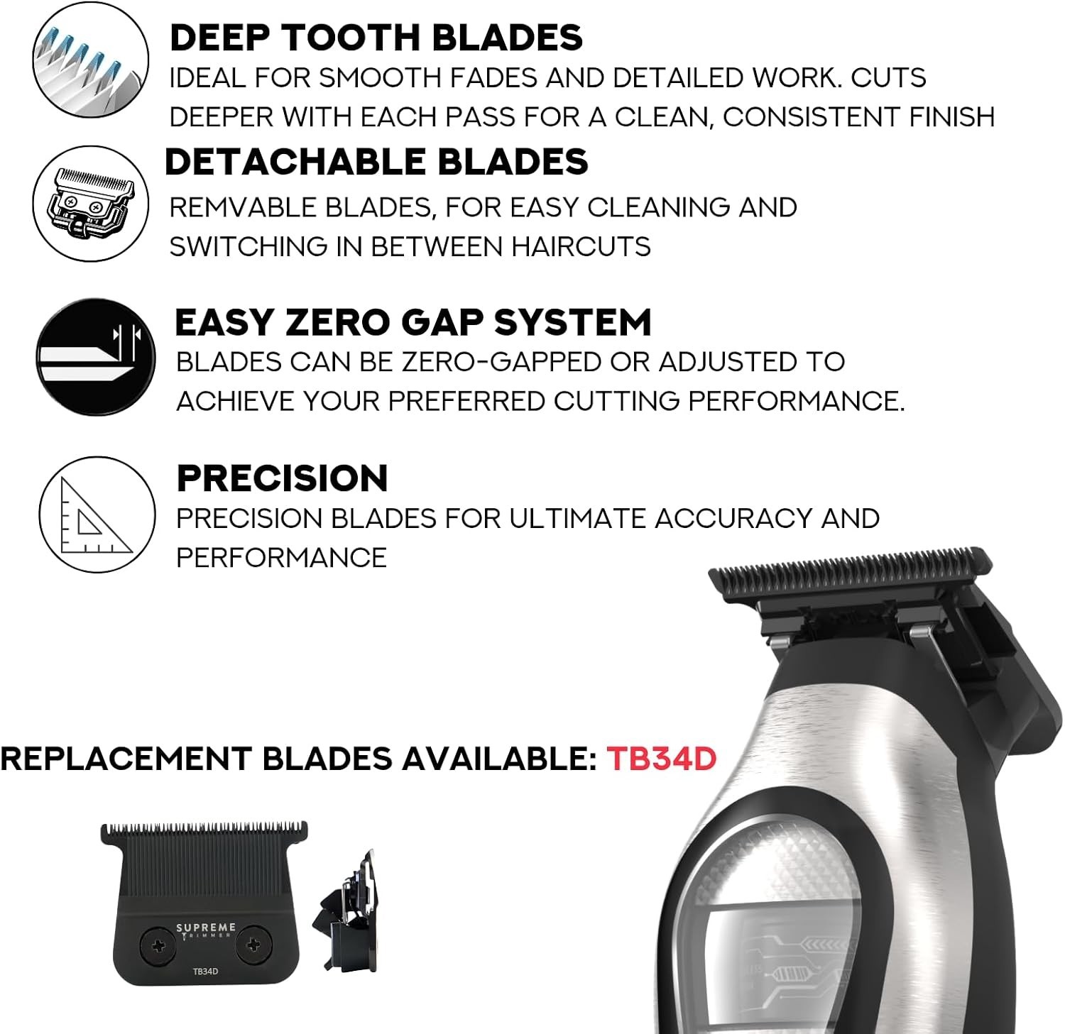 Supreme Trimmer TORQ Clipper & Trimmer Kit with Brushless Drone Motor | STB791