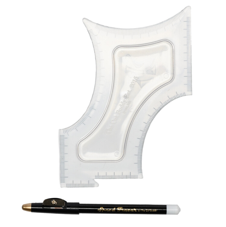 The Cut Buddy HAIRLINE & BEARD SHAPING GUIDE TOOL Tracer Pencil Haircut Template