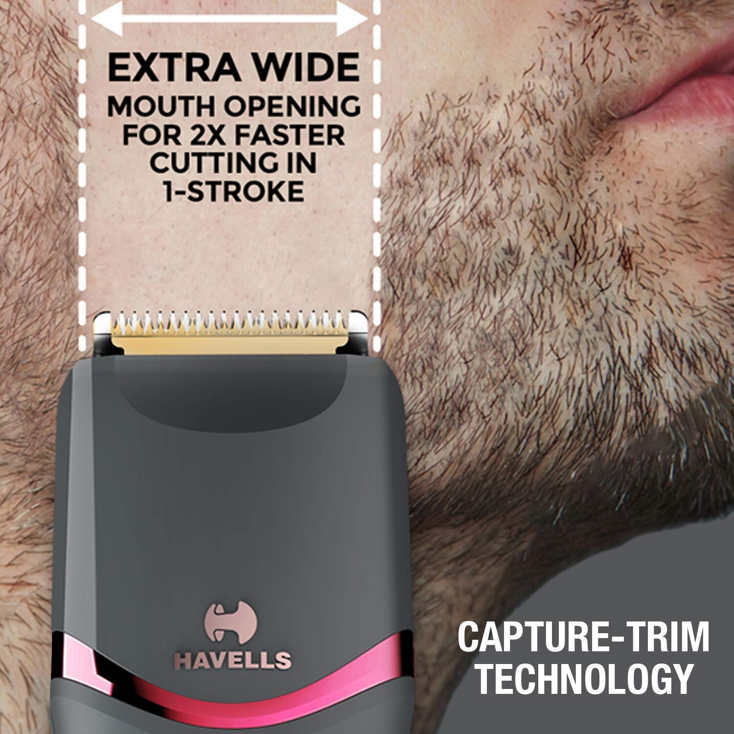 Havells Multipurpose Trimmer for Mens,Stainless Steel,Rechargeable,‎‎ Bt9009,