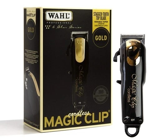 Wahl NEW Professional 5 Star Edition 8148-100 Gold Cordless Magic Clip Black NEW