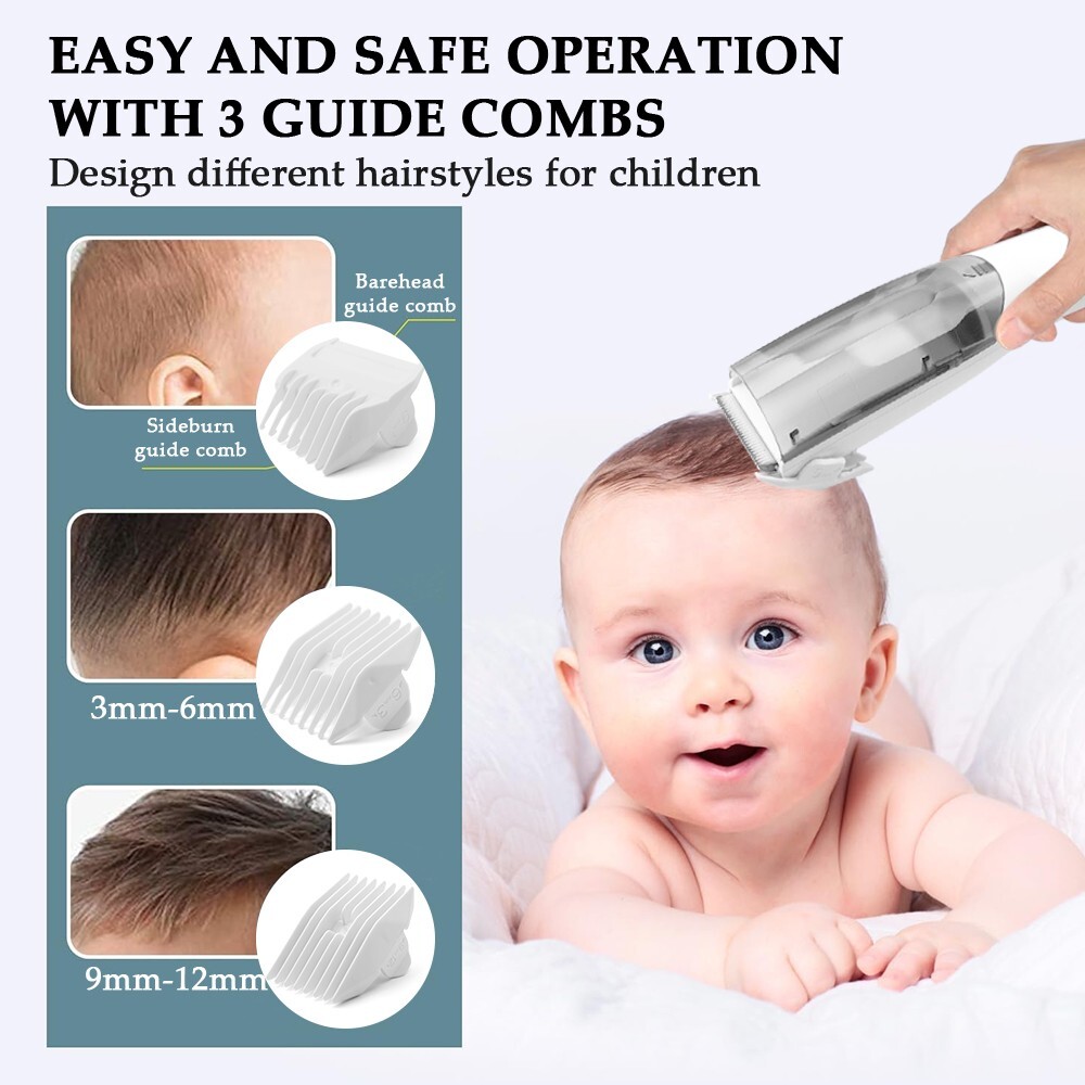 Silent Kids Hair Clippers – Self-Priming, Calm & Safe for Stress-Free Haircuts