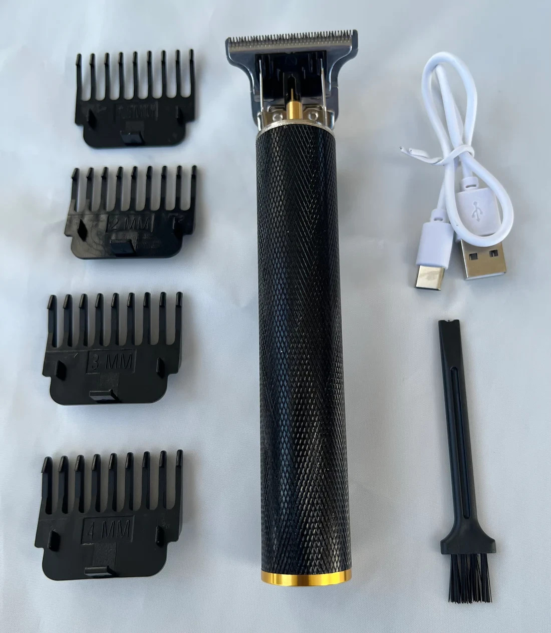 Vintage T9 Barbeador Black Gold Beard Hair Trimmer Cutter Machine for Men