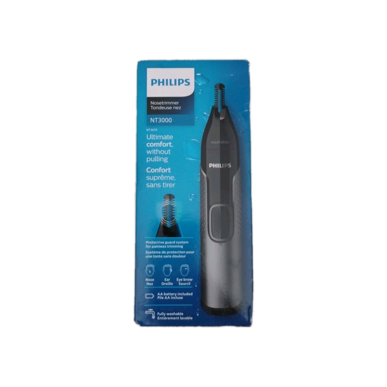 Philips Nosetrimmer NT3000 For Nose Ears & Eyebrows Brand New Damaged Box