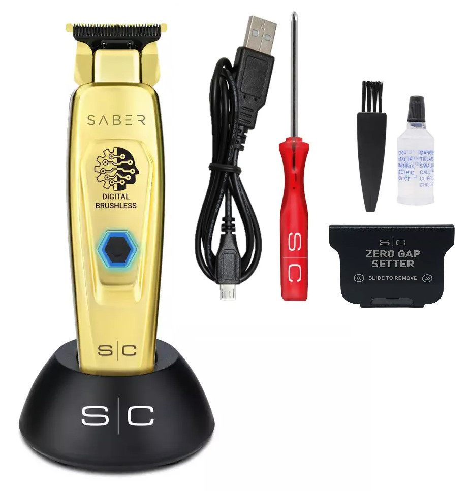 StyleCraft Saber Cordless Hair Trimmer With Digital Brushless Motor | SC405G