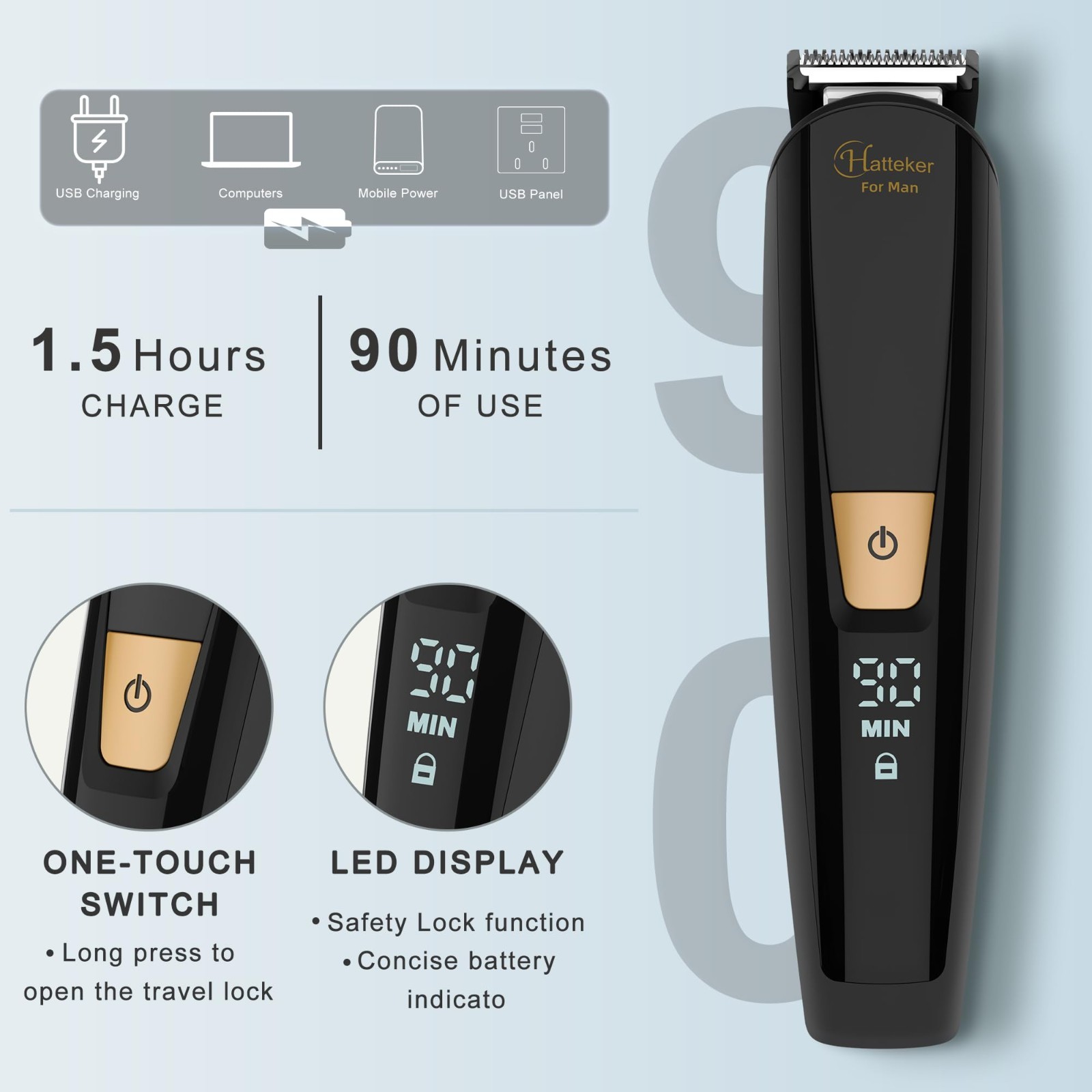 6-in-1 Waterproof Electric Grooming Kit for Men – Body Hair, Beard & Groin Trimm