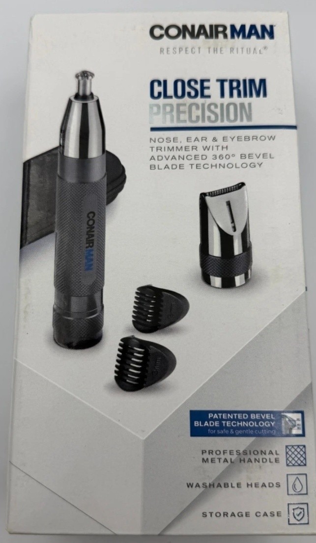 Conair Man Mens Nose Ear Eyebrow Trimmer Close Trim Precision P67500