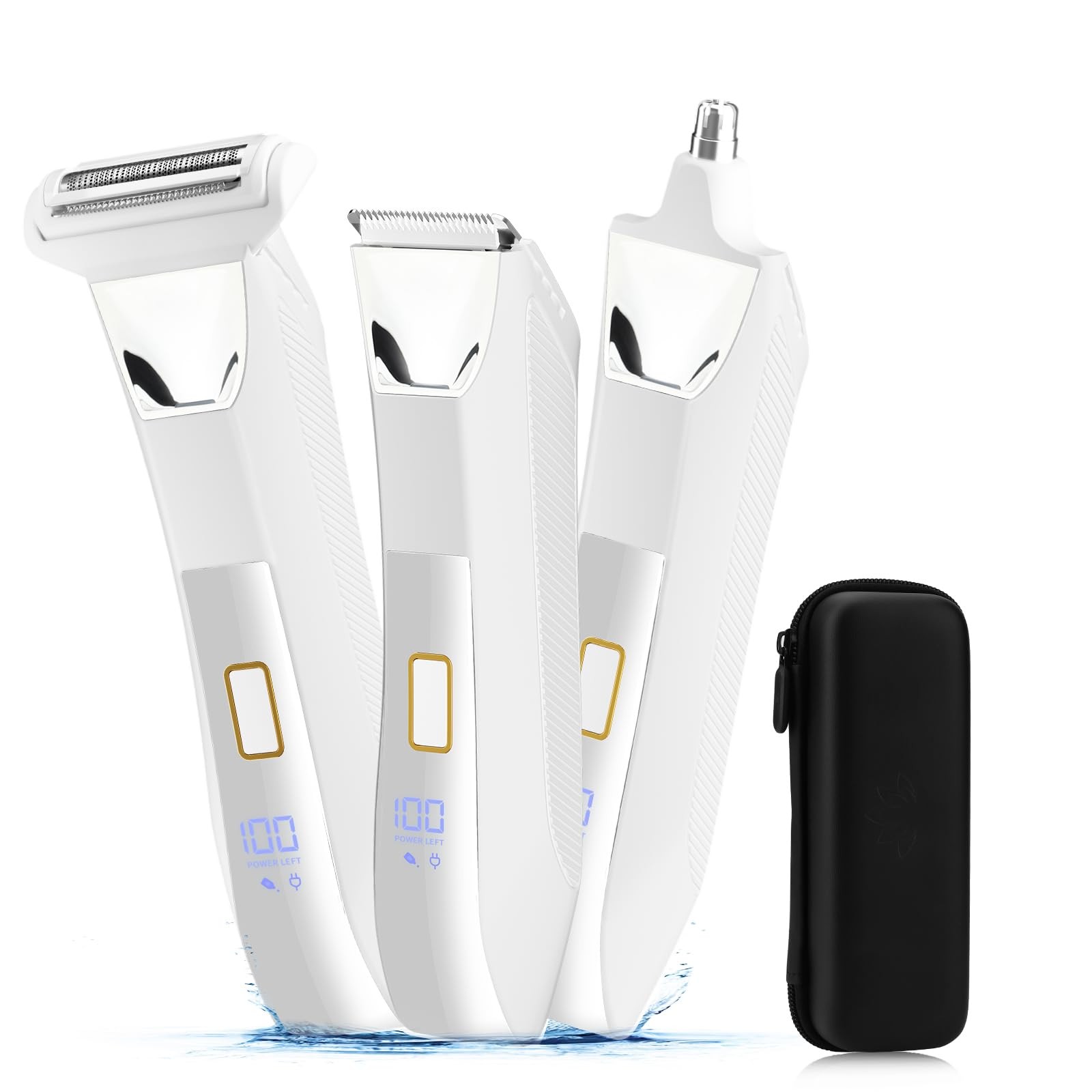 Manscape Body and Ball Trimmer for Men, 3-in-1 Pubic Groin & Nose Hair Trimmer,