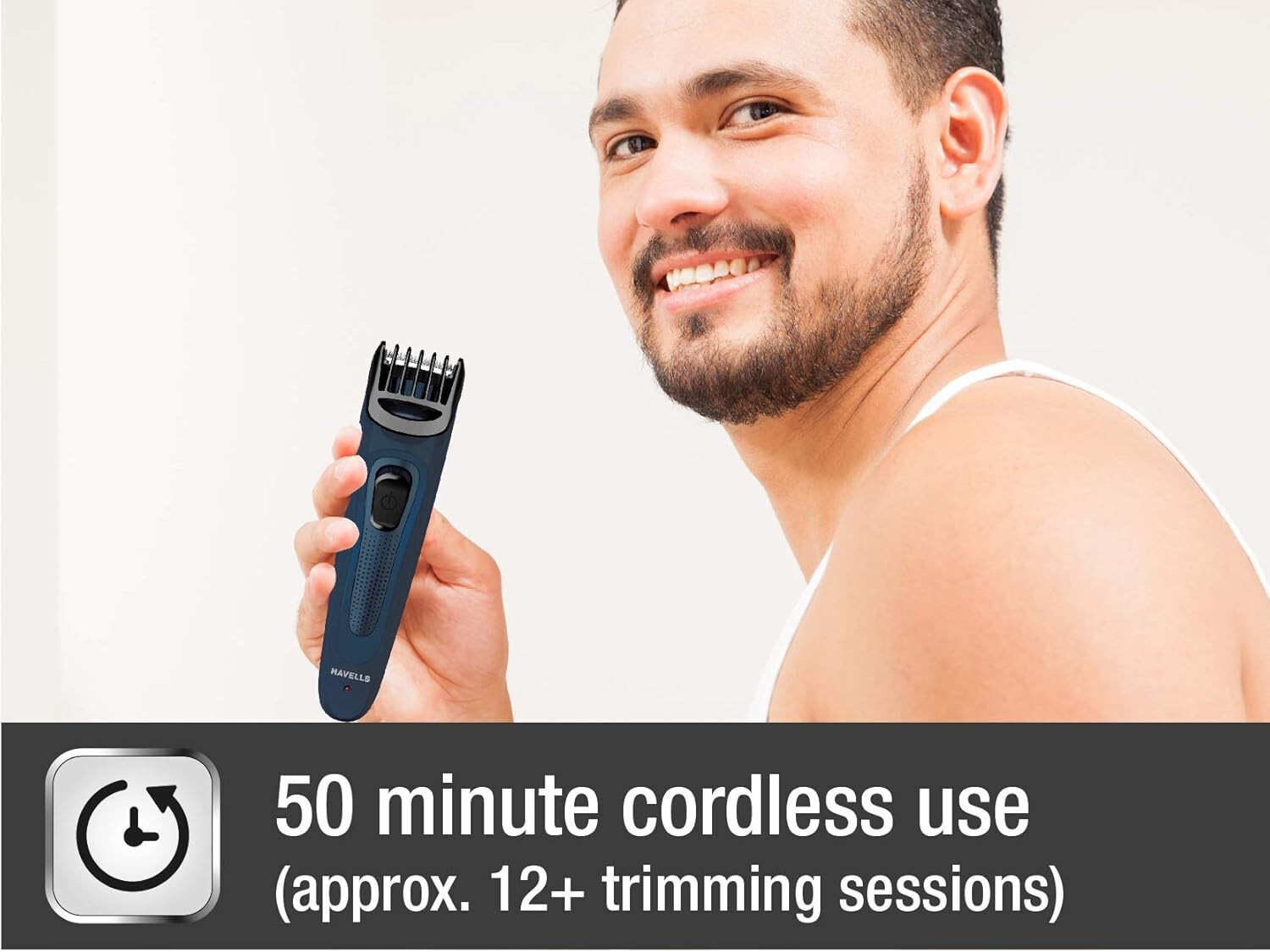 Havells BT5171C Cordless Beard Trimmer -Blue,Rechargeable Trimmer