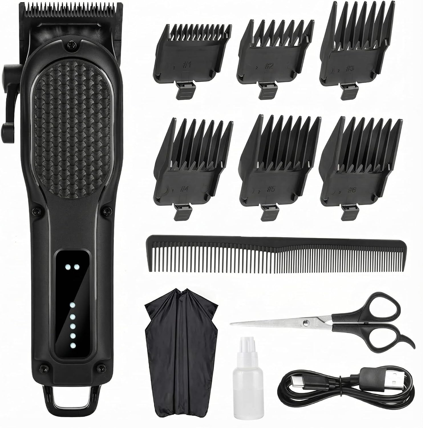 Men’s Hair Clippers for Professional Hair Trimmer Cordless Rechargeable Powerful