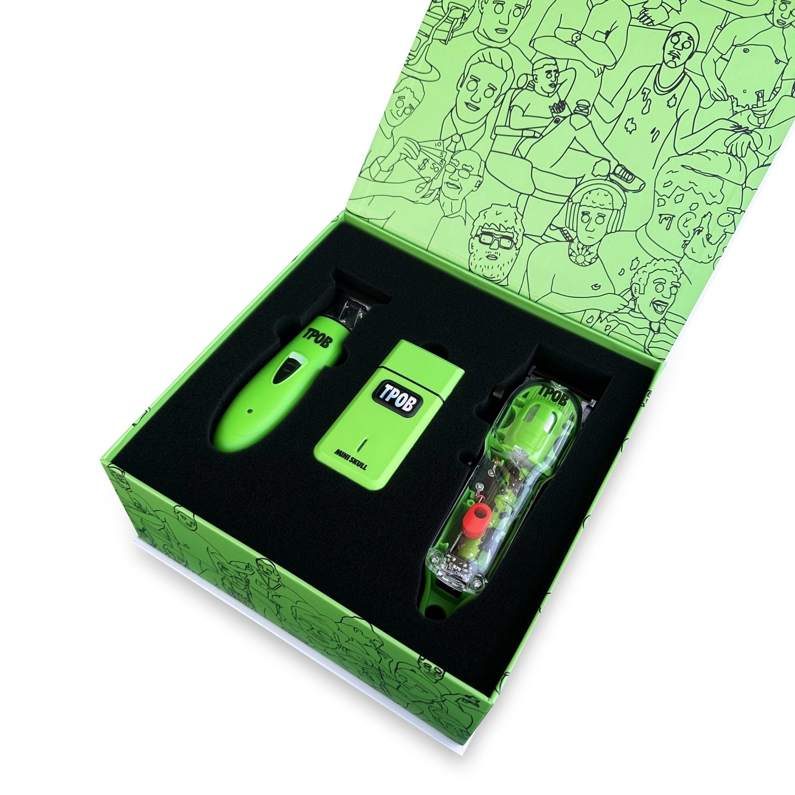 TPOB Slime 2 Barber Hair Clippers Trimmer Shaver Set for Men with Pack