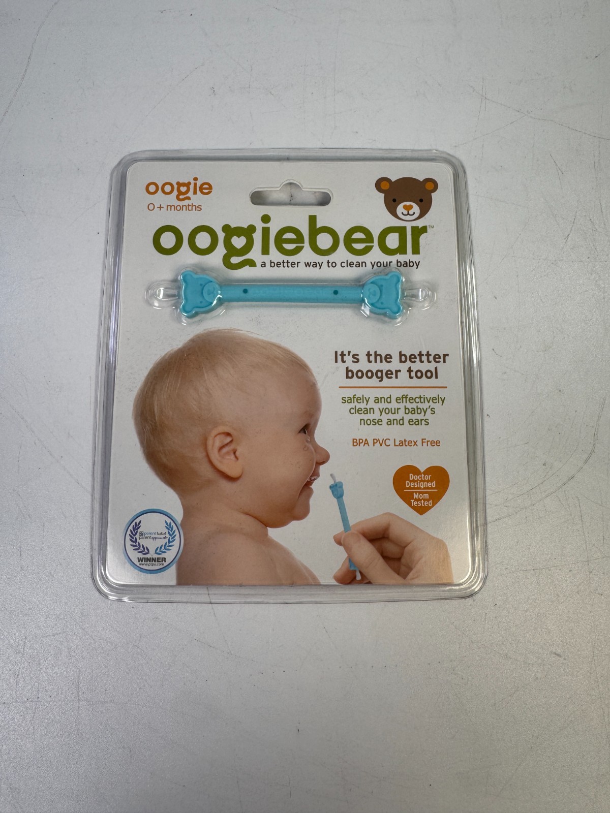 Oogiebear Baby Booger Tool Nasal Ear Cleaner Blue 0+ Months New Sealed