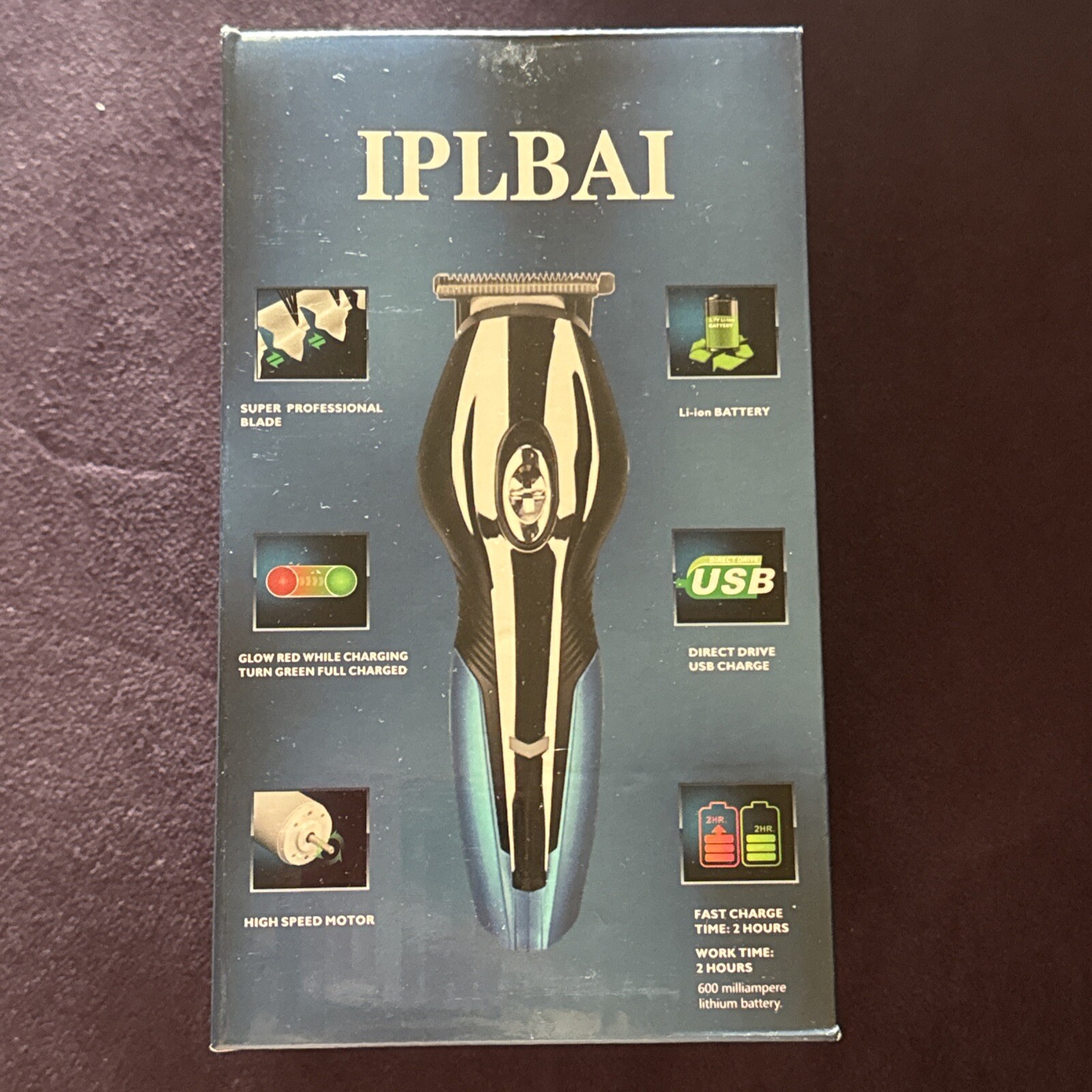 IPLBAI All-In-One Hair Clippers Beard Trimmer for Men 6 in 1 Multi (Black)