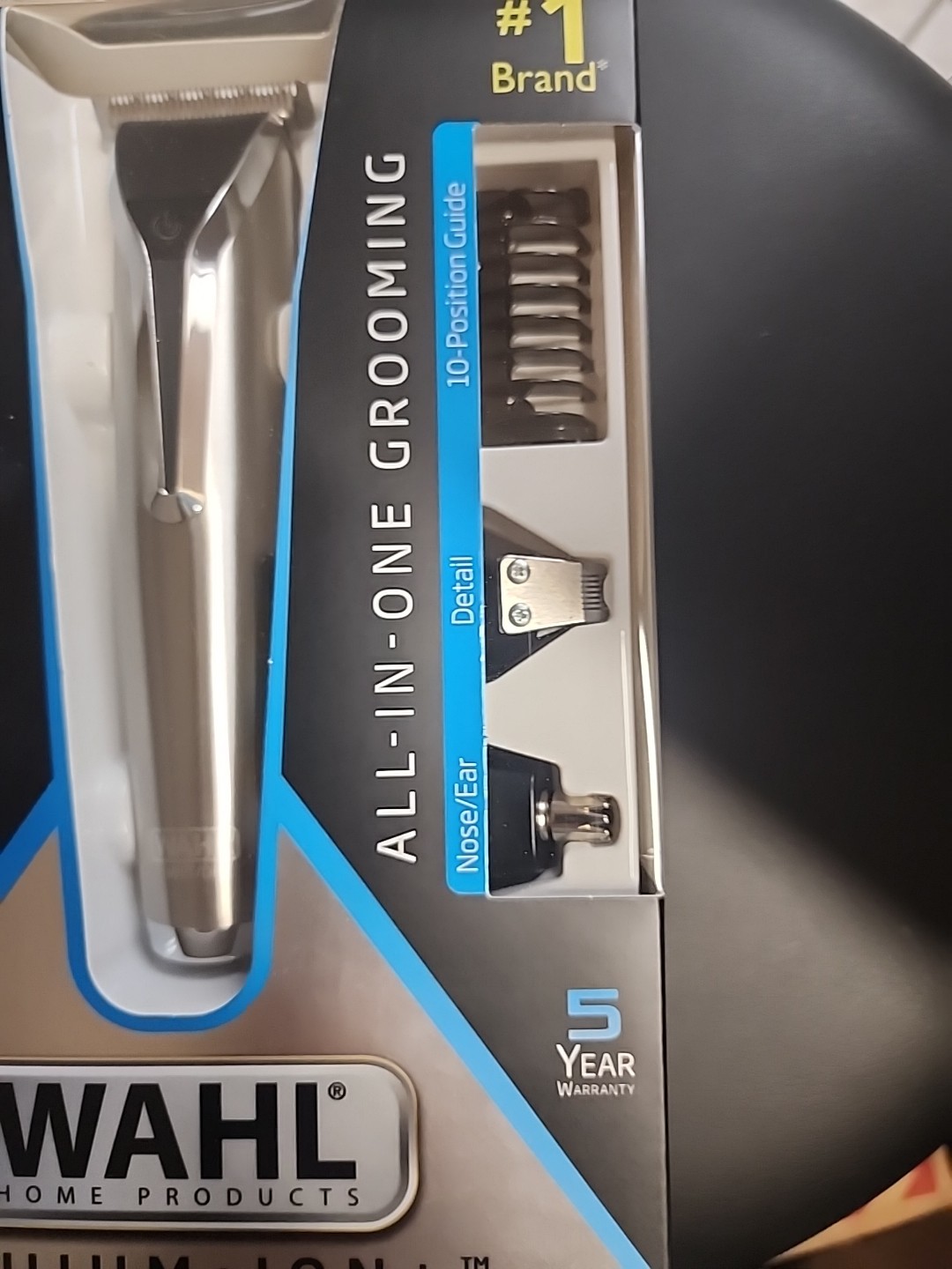 WAHL Lithium Ion STAINLESS STEEL TRIMMER All-in-One Grooming Kit HAIR EAR NOSE